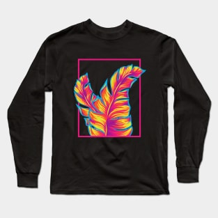 Tropical Leaves Long Sleeve T-Shirt